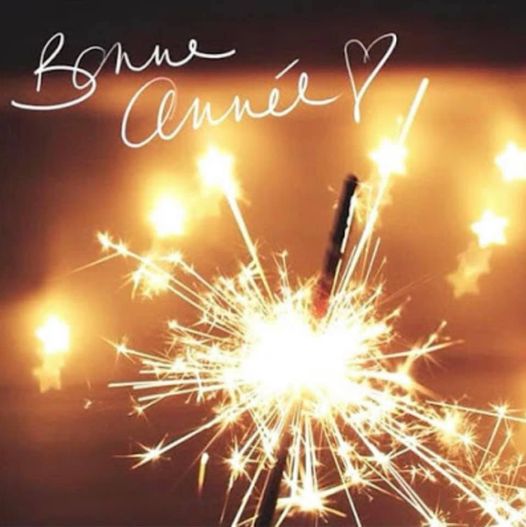 Bonne année ! Etincelles qui brulent