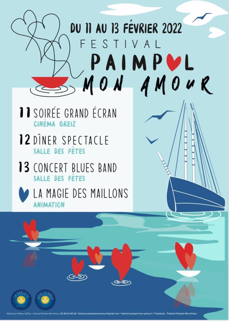 Programme de l'édition 2022 du festival Paimpol Mon Amour
