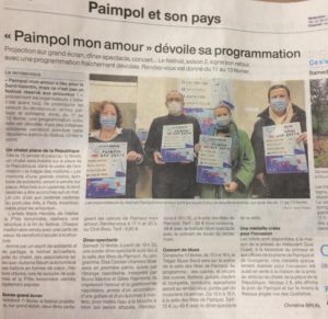 article du ouest France du 10 janvier: Paimpol Mon Amour dévoile sa programmation