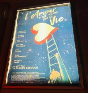 Affiche du film L'amour c'est mieux que la vie de Claude Lelouch.