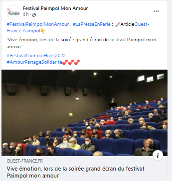 Post Facebook article Ouest France du 12 février 