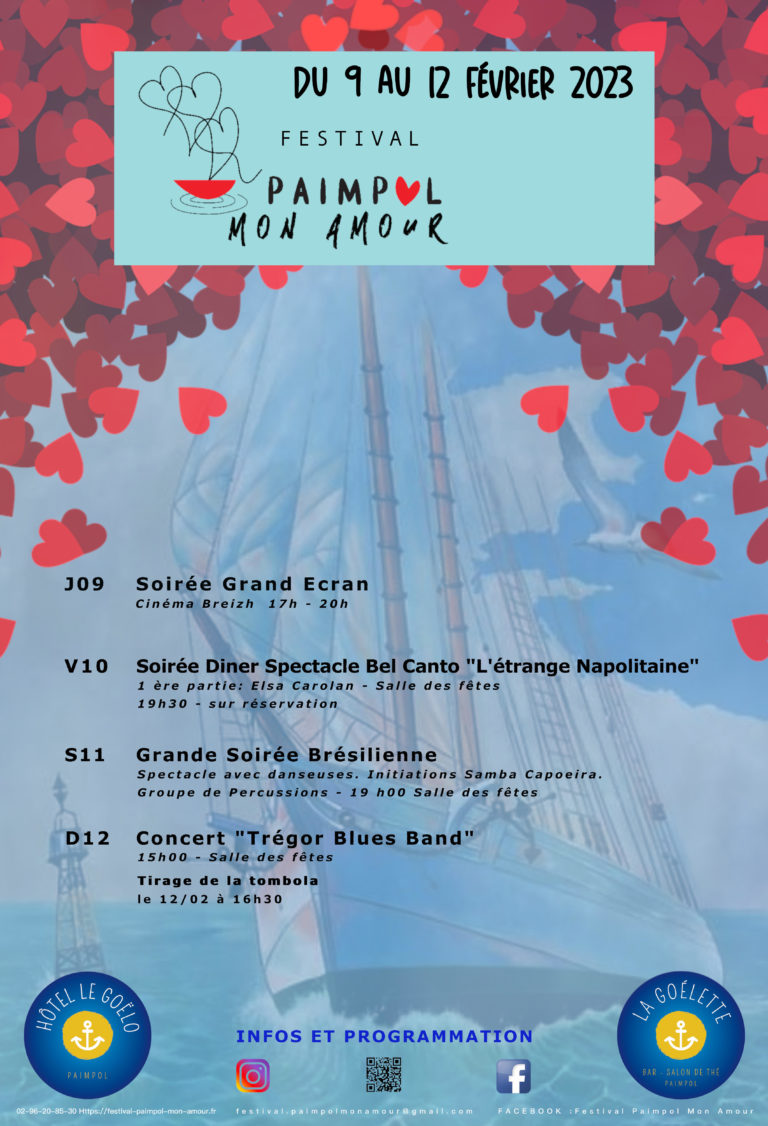 FESTIVAL D’HIVER 2023 FESTIVAL PAIMPOL MON AMOUR
