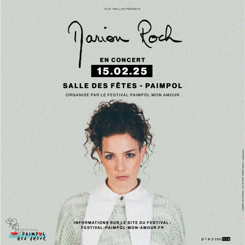 Affiche du concert de Marion Roch le 15 février 2025 Paimpol 